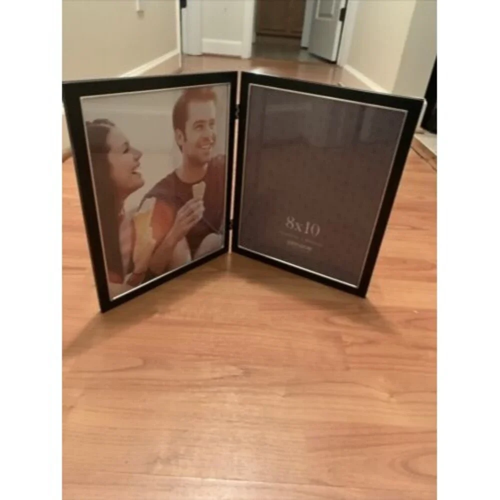 Pinnacle Show Case Your Life Double Picture Frame with Vertical Hinged